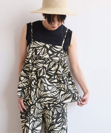 リーフプリントキャミソール