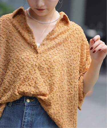 キカカットジャガードシャツ