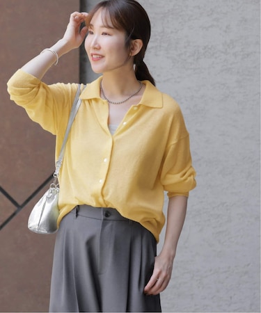 ［25AW新作］シアーアルパカポロシャツ