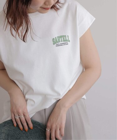 フレンチスリーブロゴTシャツ