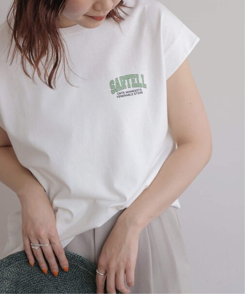 フレンチスリーブロゴTシャツ