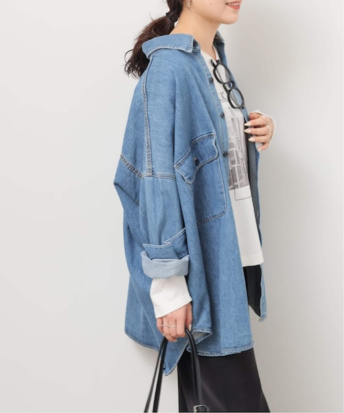 【タグ付き】＊ジャーナルスタンダードレリューム＊LANCER・デニムビッグシャツ 追加》【LANCER/ランサー】デニムビッグシャツ｜ジャーナル