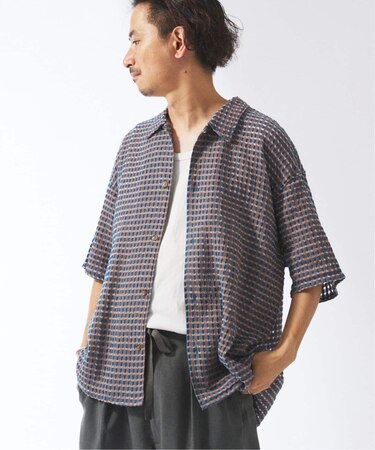 チェック シアー ドビー 半袖 シャツ