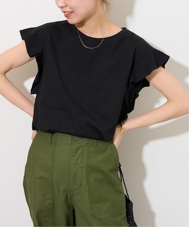 《WEB限定追加2》フリルスリーブTシャツ