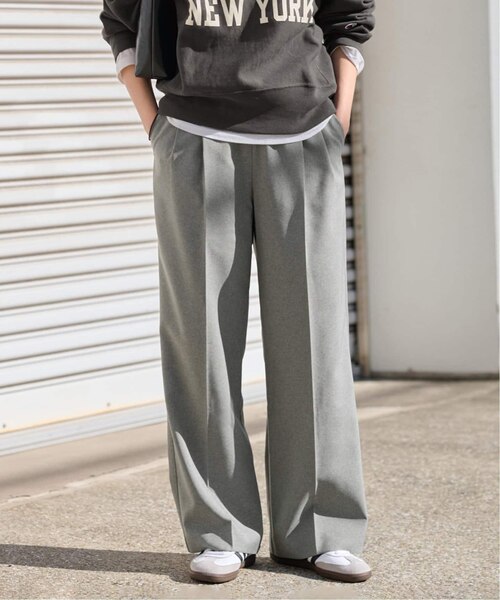 新品 JOURNAL STANDARD relume スムースフレアタックパンツ JOURNAL STANDARD relume｜《追加予約/一部WEB限定》[25AW新作