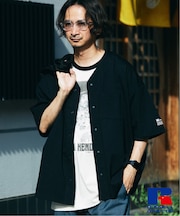吸水速乾 RUSSELL ATHLETIC 別注 Dri-Power(R) ベースボールシャツ