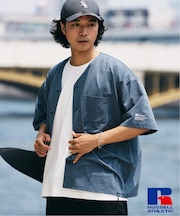 吸水速乾 RUSSELL ATHLETIC 別注 Dri-Power(R) ベースボールシャツ