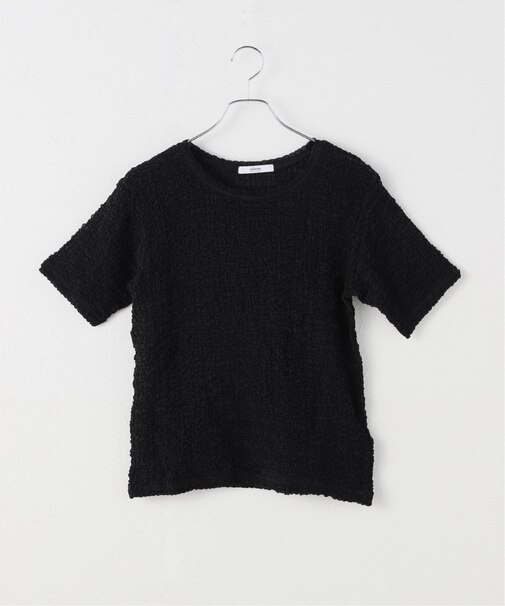 シュリンクレープクルーネックTEE
