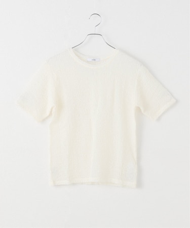 シュリンクレープクルーネックTEE