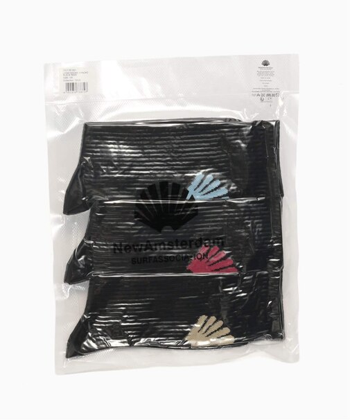 NEW AMSTERDAM SURF ASSOCIATION LOGO SOCKS 3PACK 2501161001/62001