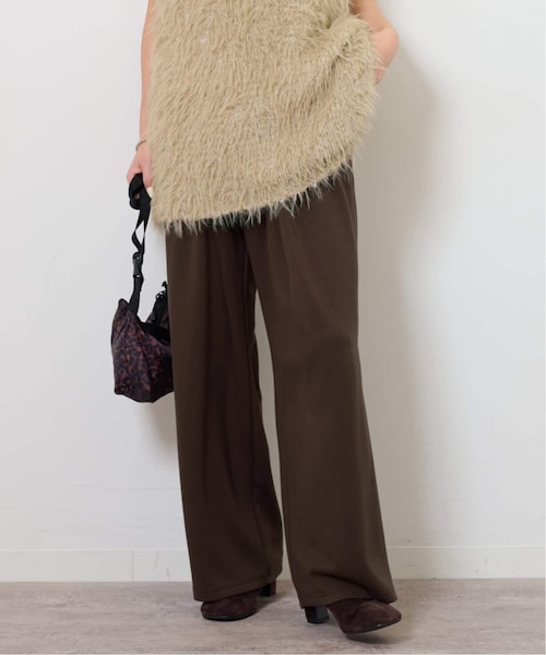 【satomi】ポンチタックパンツ　グリーン　ジャーナルスタンダード satomi様専用】ポンチタックパンツ グリーン ジャーナルスタンダード