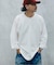 ガーメントダイ スリーピング ヘンリーネック Tシャツ