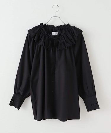 【SARA MALLIKA/サラマリカ】 COTTON SCALLOP COLLAR BL：ブラウス