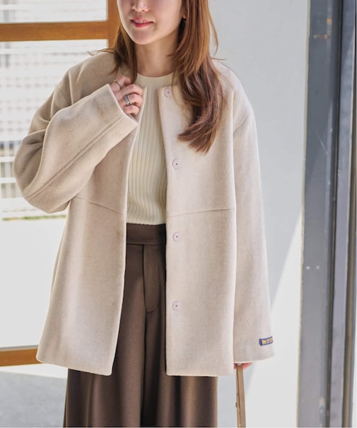 《追加》スーパーファインビーバークルーネックコート