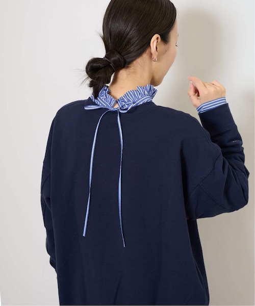 サラマリカ 25AW Cotton Scallop Collar Blouse