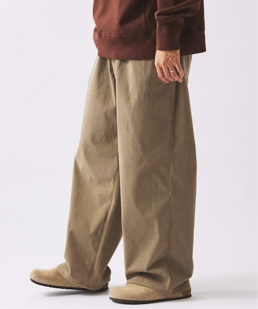 TECH ”SOLOTEX(R)” コーデュロイ ウォッシャブル スクエア イージーパンツ