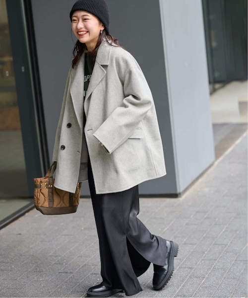 ジャーナルスタンダード　ウールカシミヤテーラードコート　新品タグ付き　38 ウールカシミヤテーラードコート｜ジャーナルスタンダード レリューム