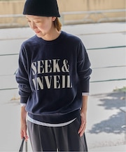 《一部WEB限定》［25AW新作］コットンカシミヤミックスロゴニット