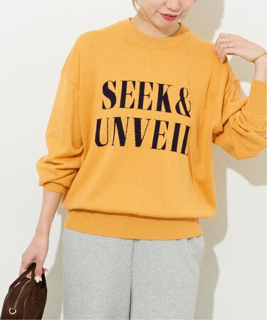 《一部WEB限定》［25AW新作］コットンカシミヤミックスロゴニット