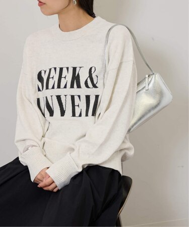 《一部WEB限定》［25AW新作］コットンカシミヤミックスロゴニット