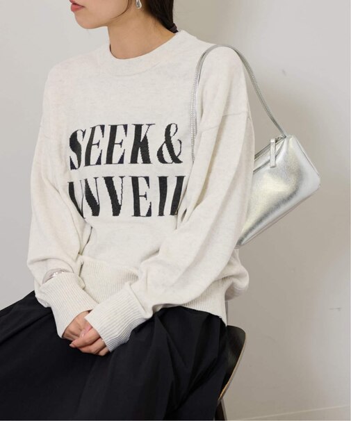 《一部WEB限定》［25AW新作］コットンカシミヤミックスロゴニット