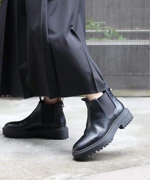 本革　サイドゴアブーツ　JOURNAL STANDARD　relume RELUME サイドゴアブーツ（ブーティ・ショートブーツ）｜JOURNAL