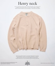 ハミルトン ウール ガーター ヘンリーネック