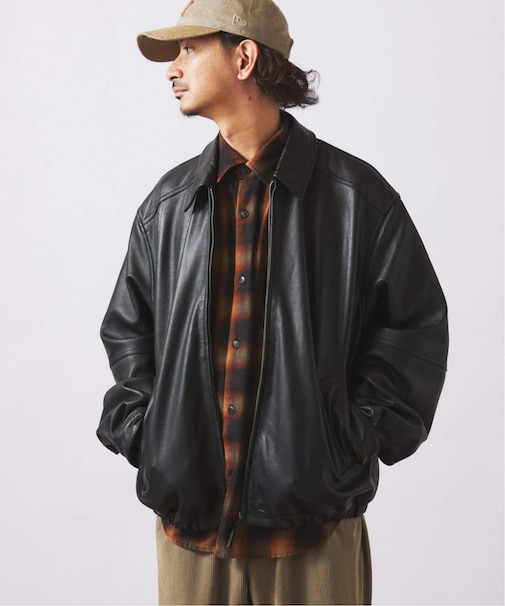 ラムレザー ジップジャケット