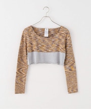 【BASERANGE/ベースレンジ】WASTE CROPPED SWEATER