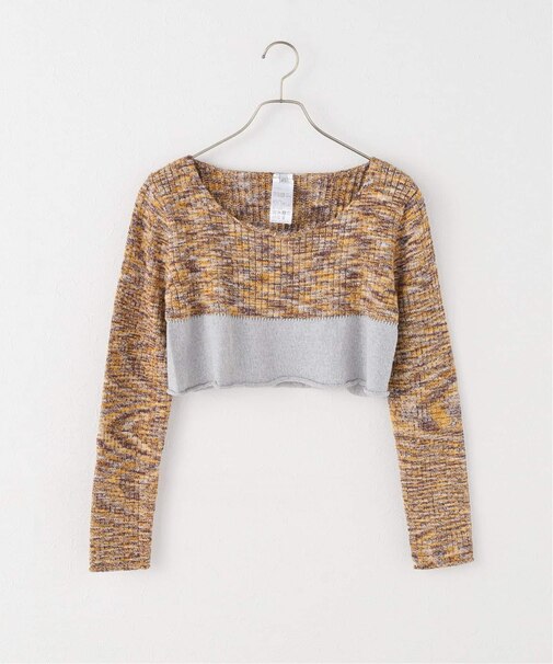 【BASERANGE/ベースレンジ】WASTE CROPPED SWEATER