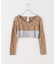 【BASERANGE/ベースレンジ】WASTE CROPPED SWEATER