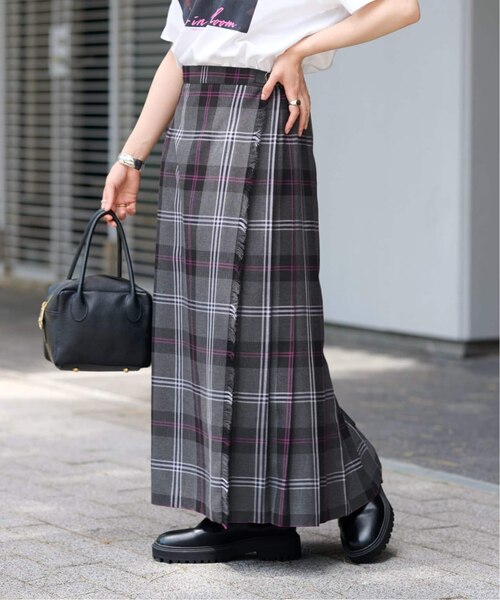 25AW【relume】ウォッシャブルブラッシュイージーフレアスカート　ブラック ジャーナルスタンダード レリューム JOURNAL STANDARD relume ［25AW