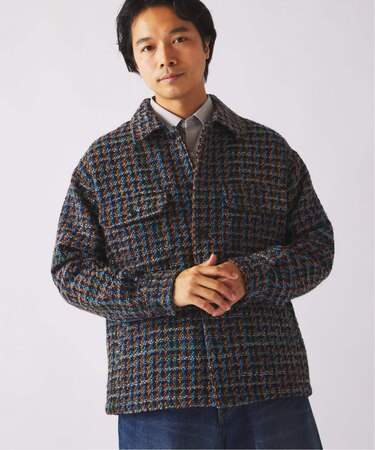 ループ ツイードチェック CPO ブルゾン