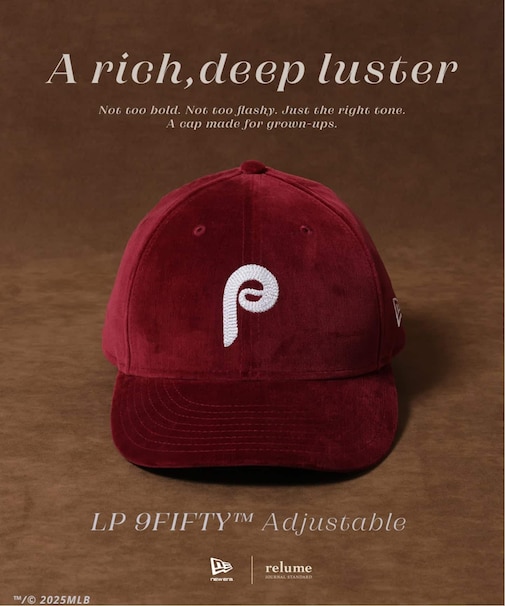 NEW ERA / ニューエラ 別注 LOW PROFILE 9FIFTY(TM) フィリーズ ベロア