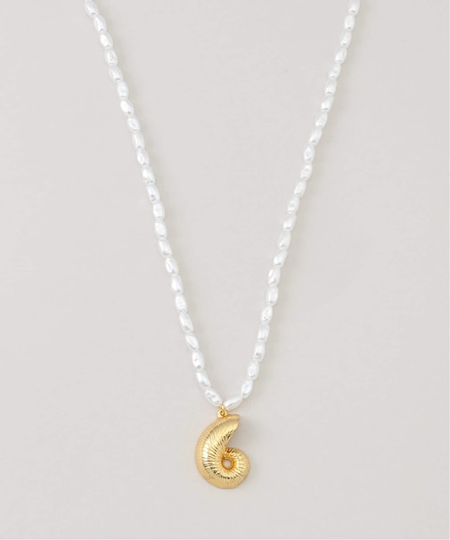 【Kenneth Jay Lane/ケネス ジェイ レーン】 seashell pendant ネックレス