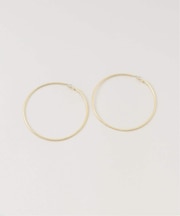 【Kenneth Jay Lane/ケネス ジェイ レーン】gold hoop post earring：ピアス