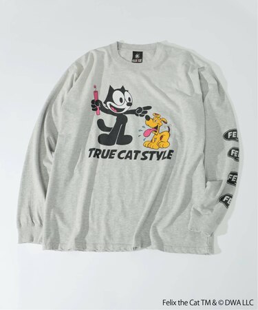 フィリックス・ザ・キャット × relume プリント ロング Tシャツ