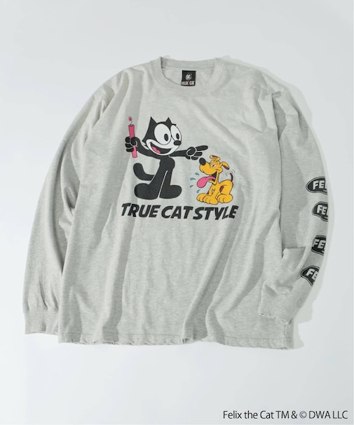 フィリックス・ザ・キャット × relume プリント ロング Tシャツ