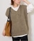 【TRICOTS JEAN MARC/トリコ・ジャンマルク】V/N VEST：ニットベスト