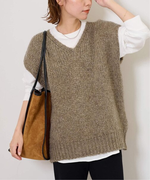 【TRICOTS JEAN MARC/トリコ・ジャンマルク】V/N VEST：ニットベスト