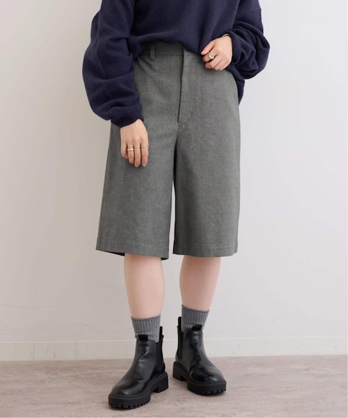 SHIPS any: センター ピンタックライン ハーフパンツ｜シップスの通販