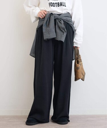 タックワイドイージースウェットパンツ