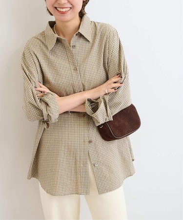 チェックオーバーサイズシャツ