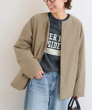 パフィーノーカラーサイドジップブルゾン