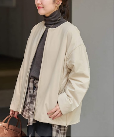 パフィーノーカラーサイドジップブルゾン