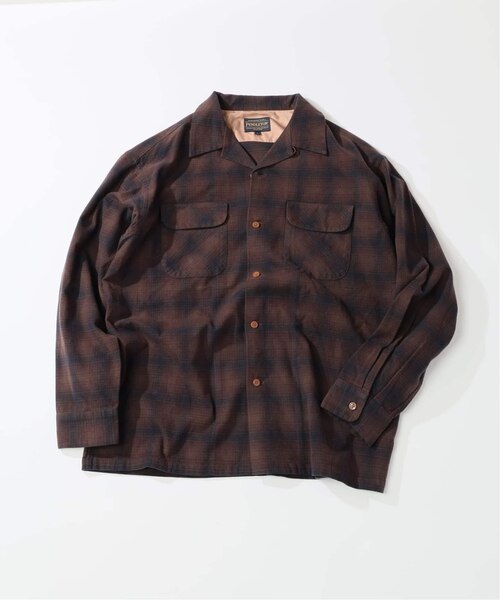 PENDLETON ペンドルトン コットンシャギー オープンカラーシャツ PENDLETON / ペンドルトン 別注 コットン シャギー オープンカラー
