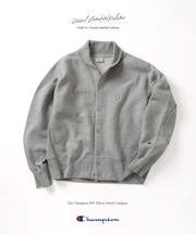 CHAMPION / チャンピオン 別注 R/W エルボーパッチ スナップ カーディガン