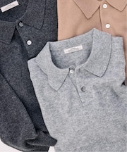 COLLINS VILLE WOOL / コリンズ ビル ウールニット ポロシャツ