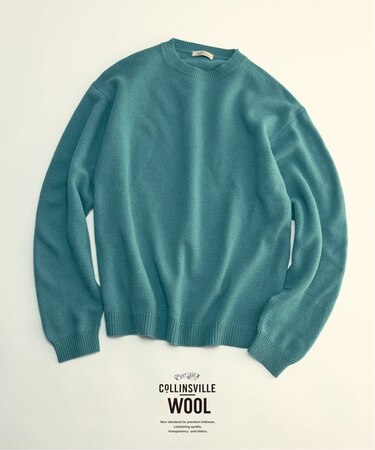 COLLINS VILLE WOOL / コリンズ ビル ウール クルーネック ニット