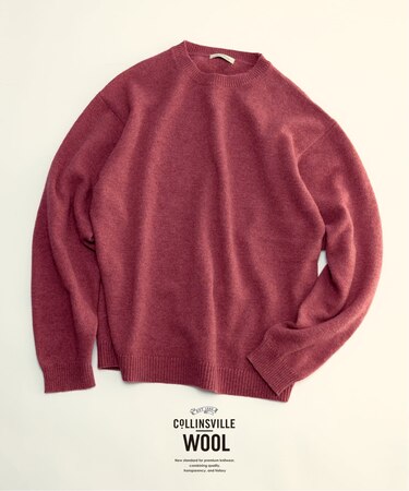 COLLINS VILLE WOOL / コリンズ ビル ウール クルーネック ニット